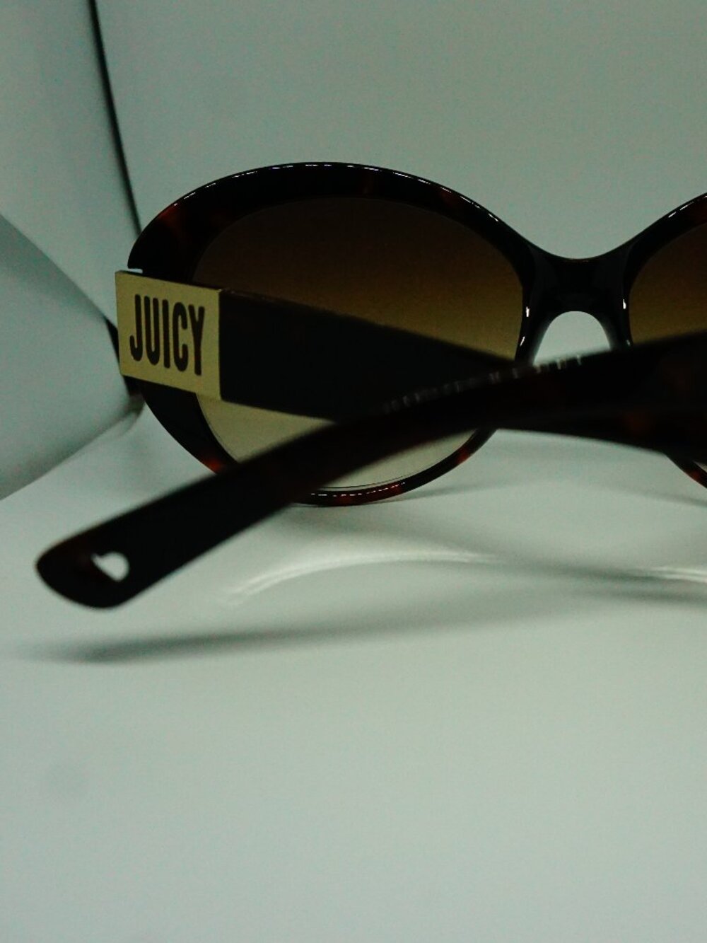 Rare Vtg Y2K Juicy Couture Atlanta/S Monogram Sunglasses Heart Cutout